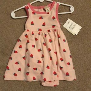 Baby girl’s pink strawberry 2 piece set